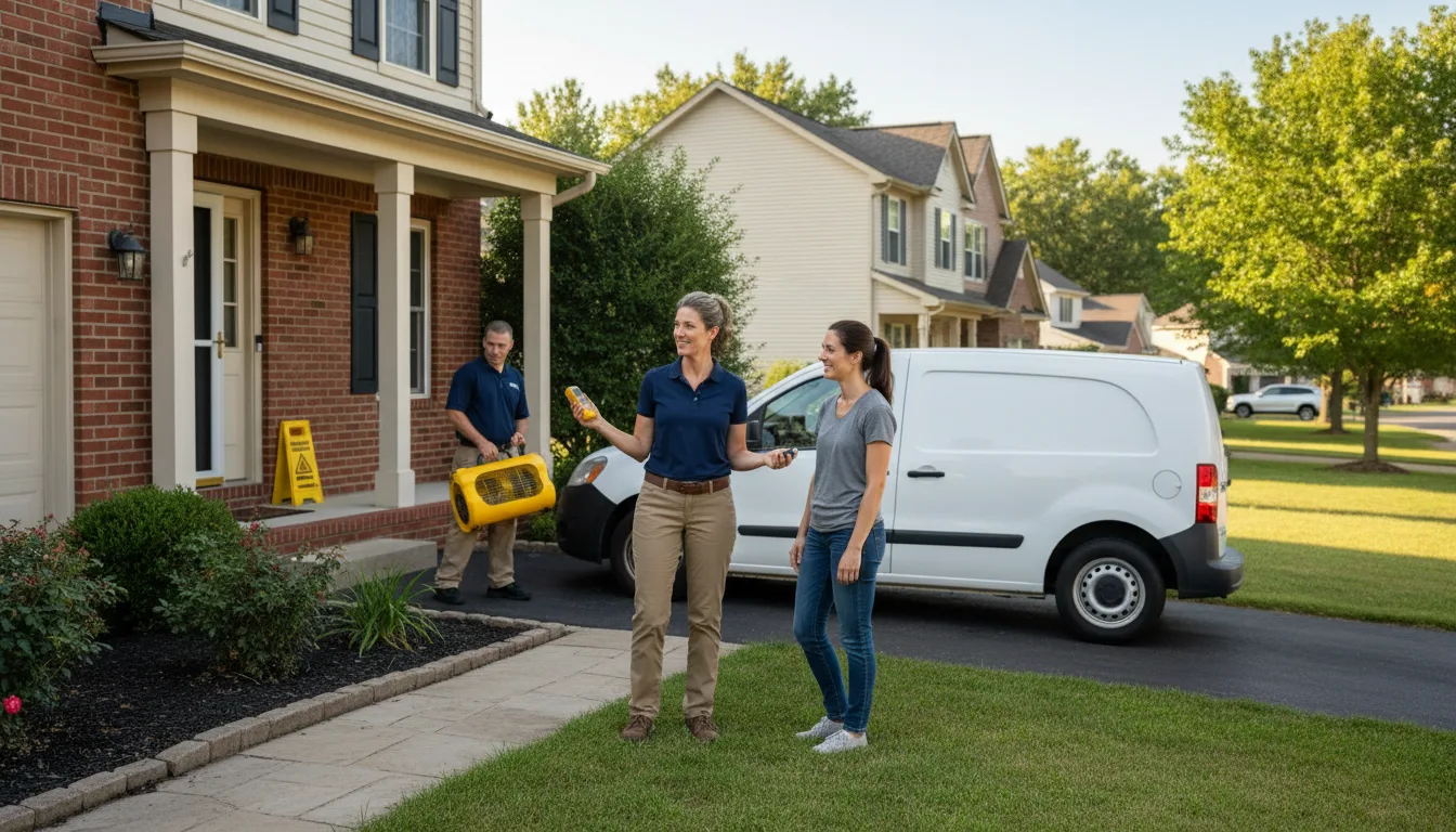 Residential water damage restoration in Faunsdale, AL